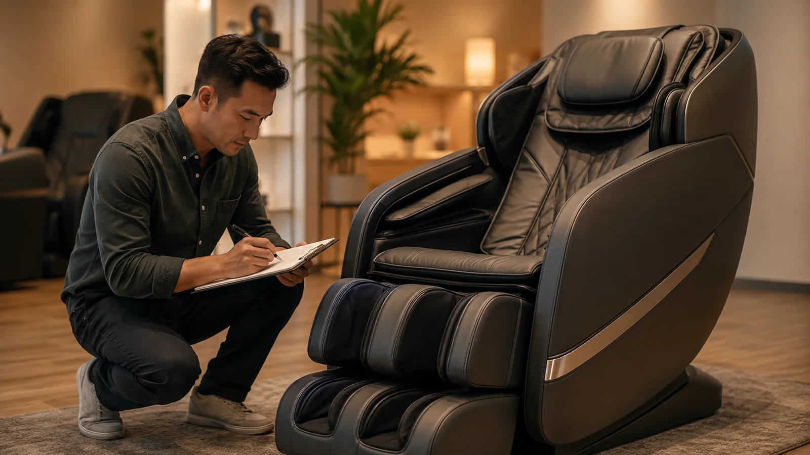 An independent, neutral evaluation of a massage chair rather than a sales pitch